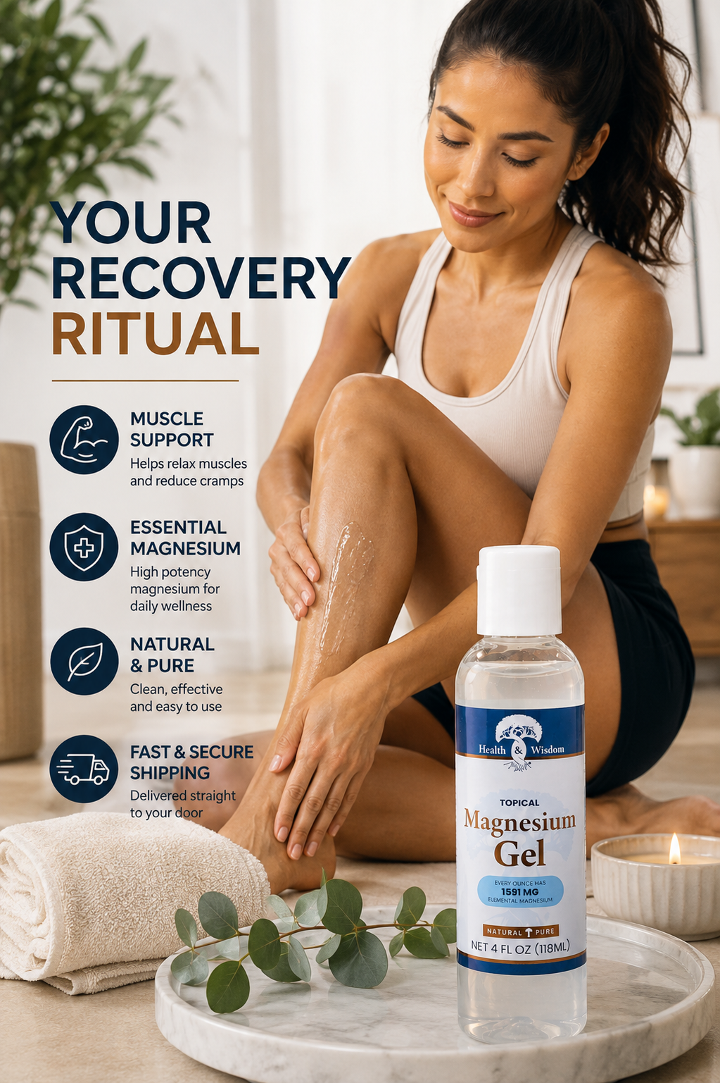 Health and Wisdom Magnesium Gel