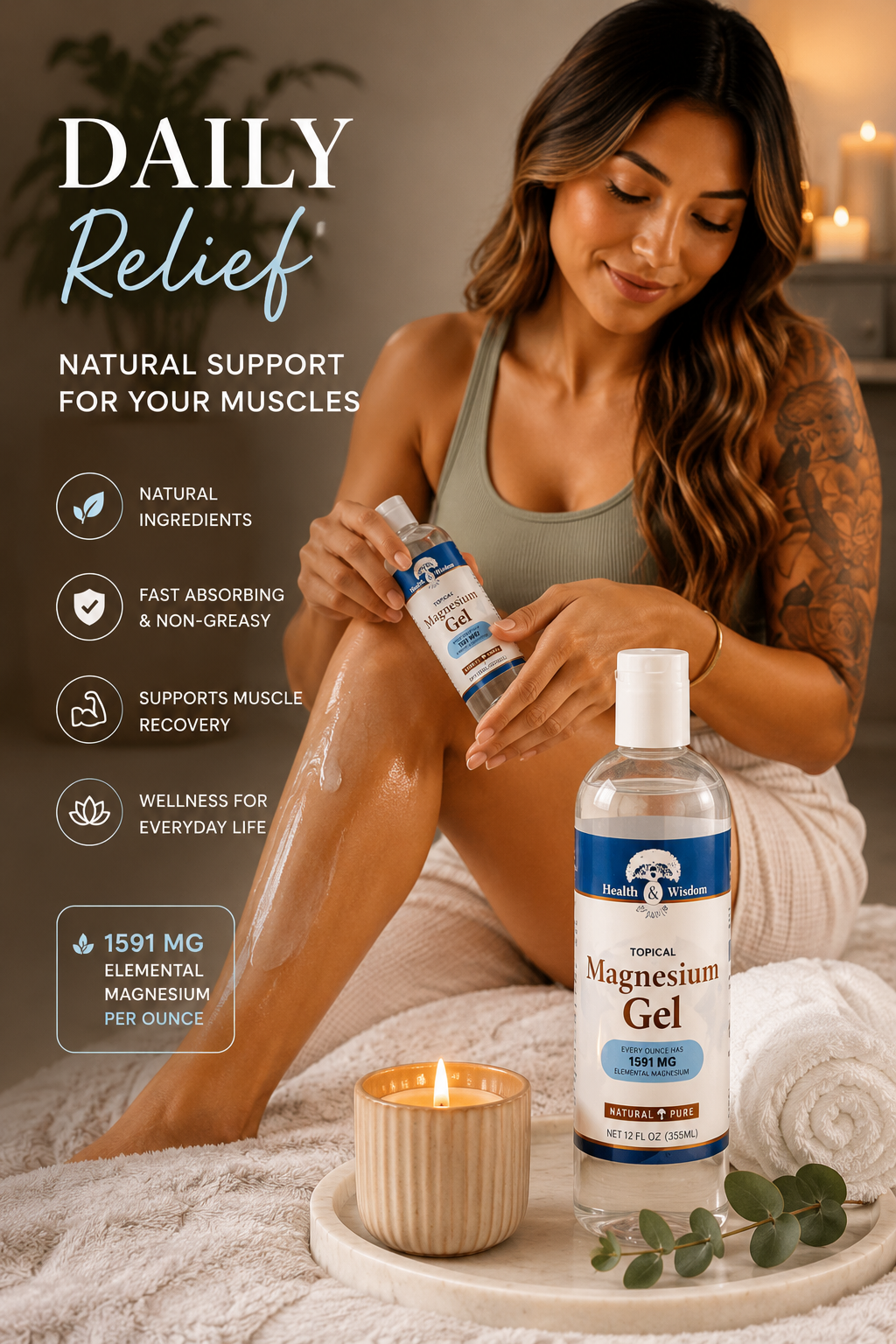 Health and Wisdom Magnesium Gel