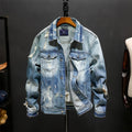 A.1 Washed Denim Jacket Tops Outerwear Men