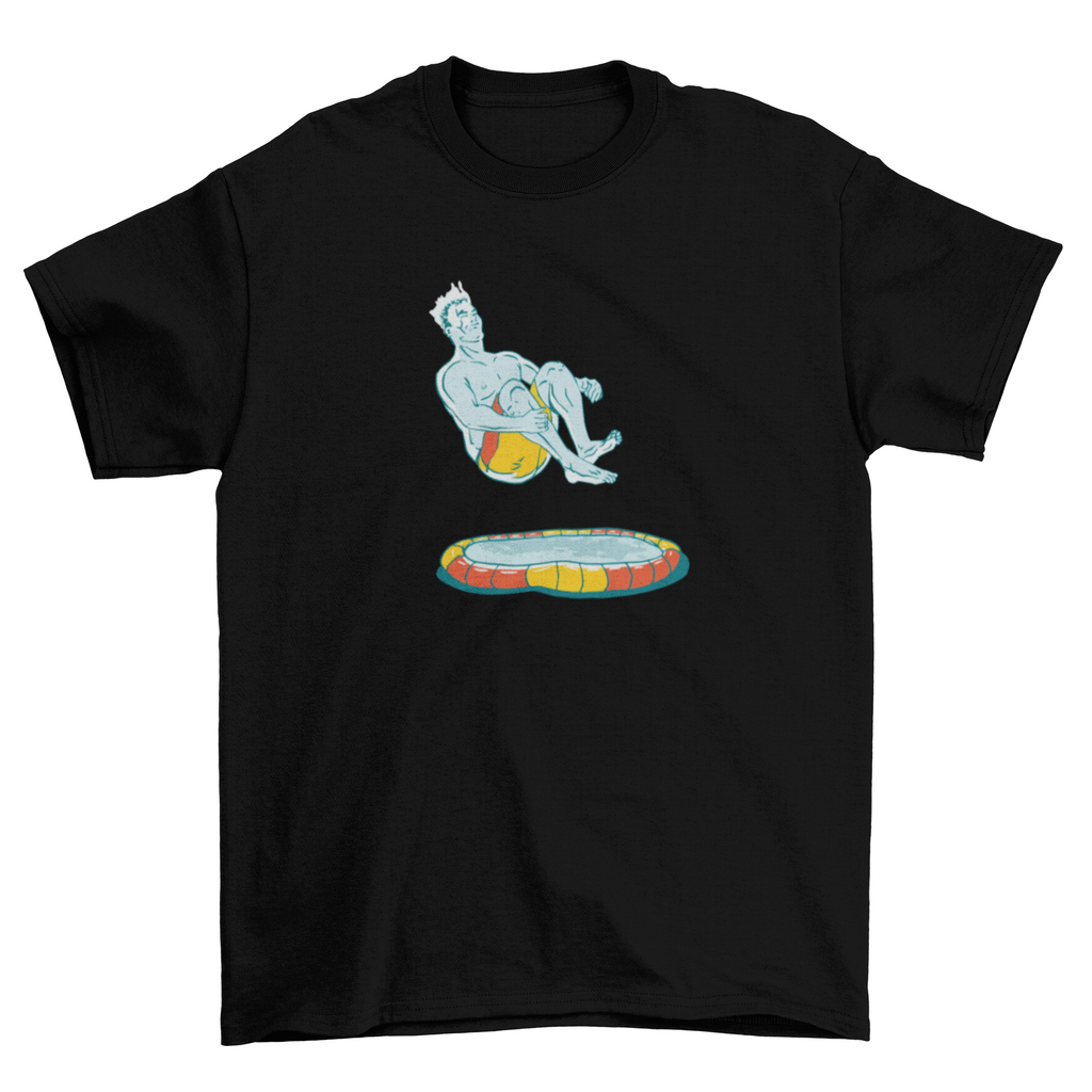 Pool bomb man illustration t-shirt design