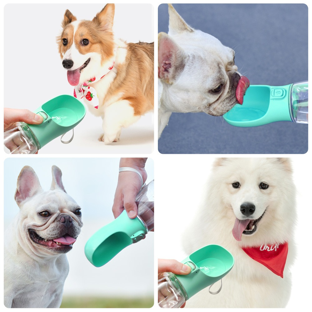 Portable Dog Water Bottle – One-Touch Travel Dispenser