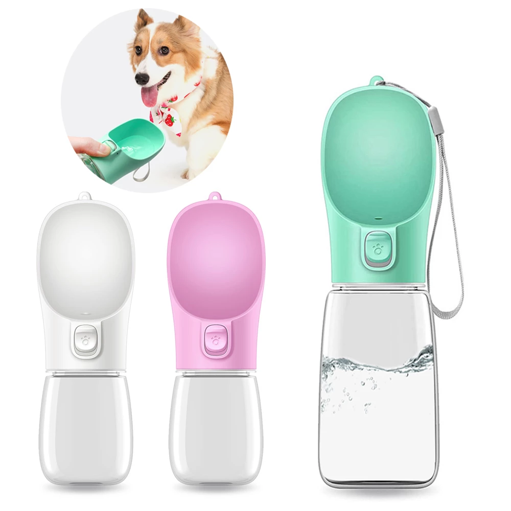 Portable Dog Water Bottle – One-Touch Travel Dispenser