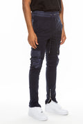 Heathered Cotton Blend Joggers J114