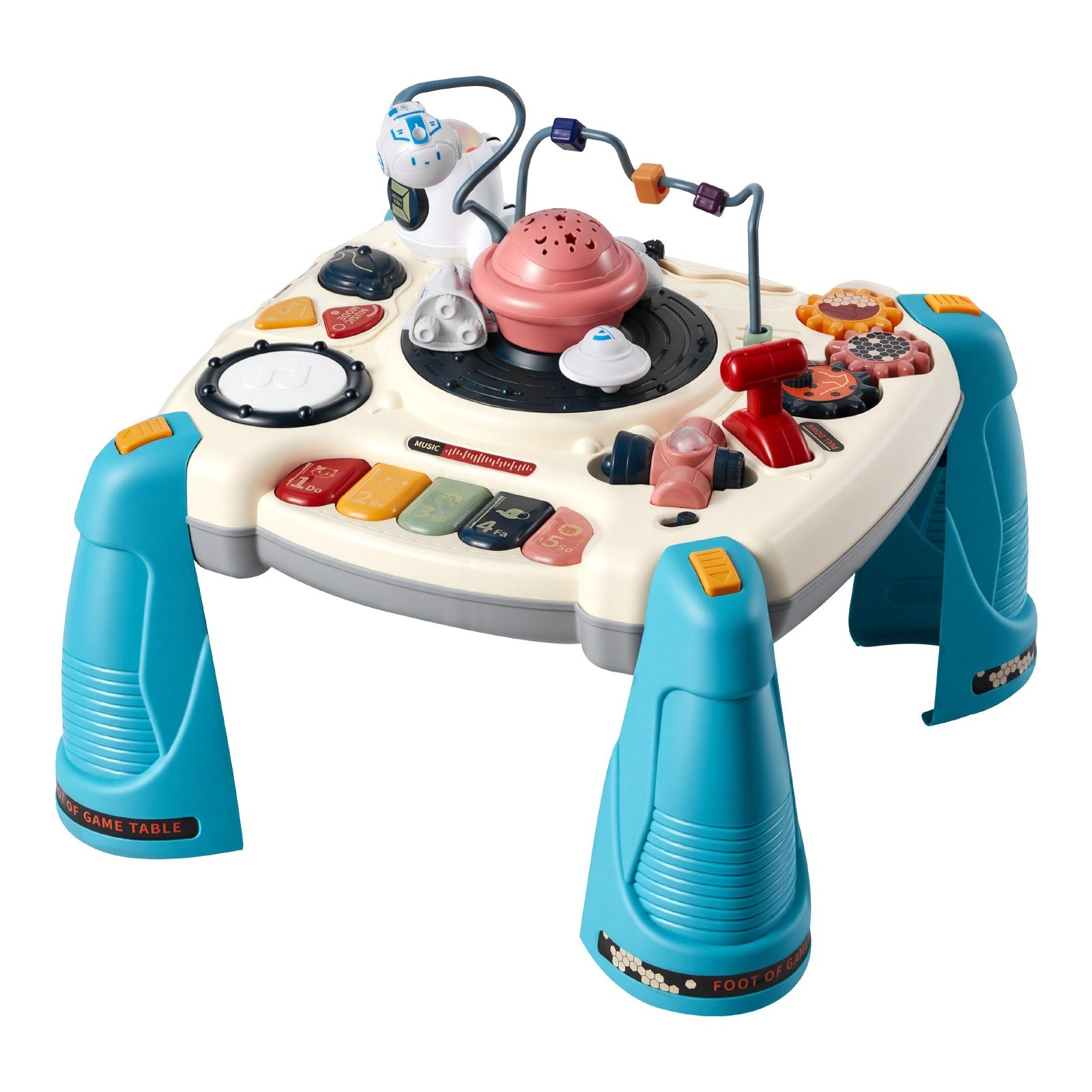 Baby Spacecraft Musical Table Toys for 1-3 Years Old, Learning