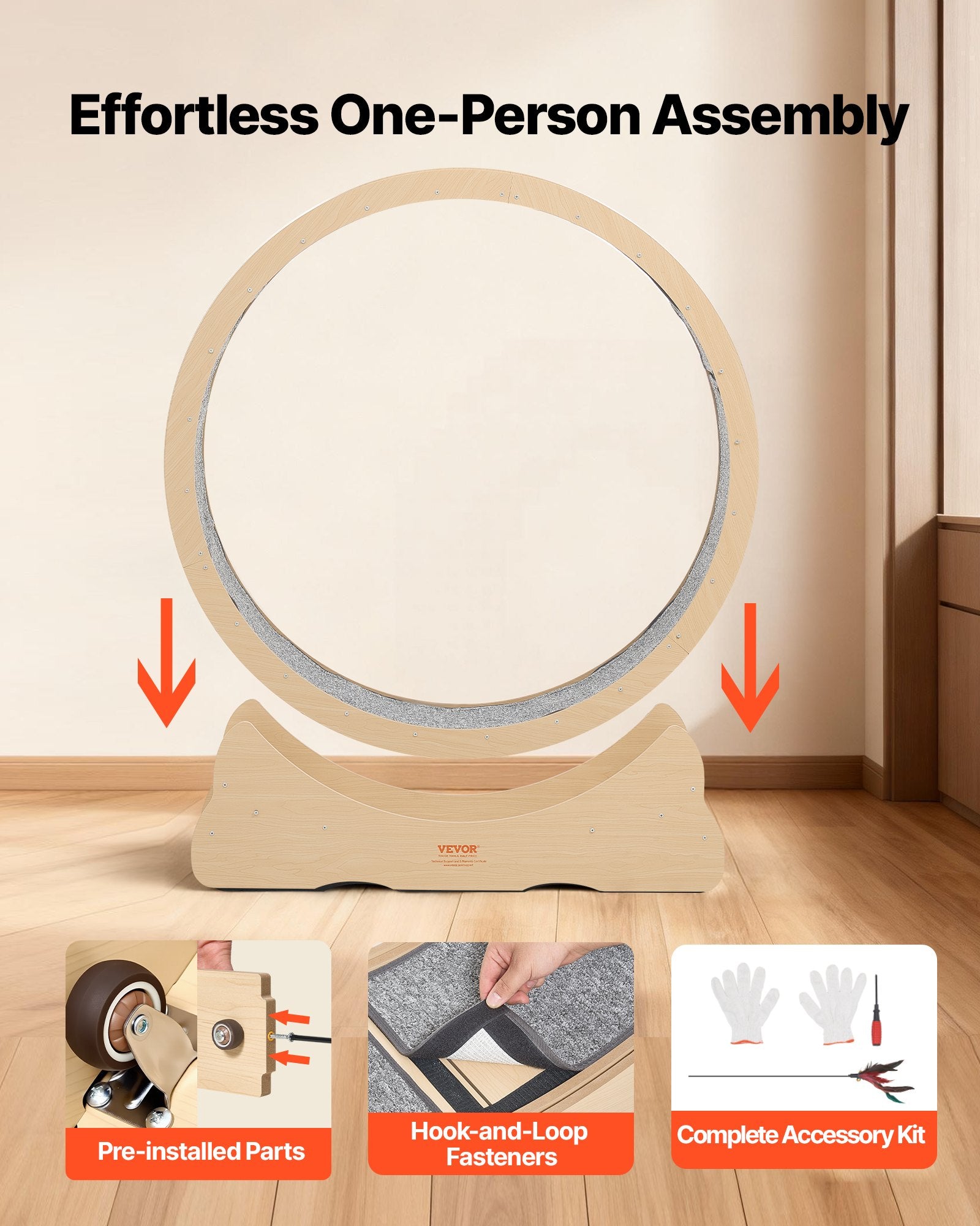 Indoor Cat Exercise Wheel – Quiet Running Treadmil